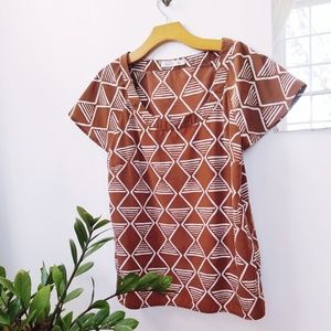 Tribal Print Top